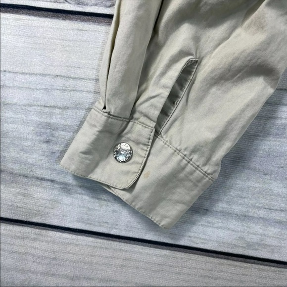 Armani Exchange Pullover Hoodie Mens Small Beige A|X Hooded Pocket Cotton Jacket - Picture 4 of 11